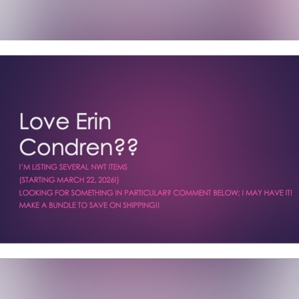 Erin Condren Purple Gradient Announcement Banner